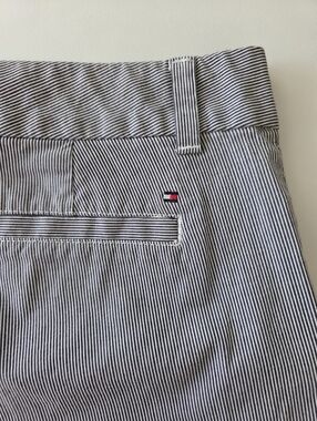 Tommy Hilfiger Striped Summer Shorts - White & Navy